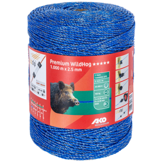 Premium WildHog Litze, blau 6x0,25 Cu, 1000m