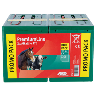 2 Stück AKO Batterie Alkaline 9 V, 175 Ah