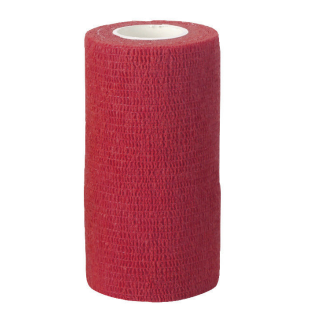selbsthaftende Klauen-Bandage rot, 7,5cm x 450cm
