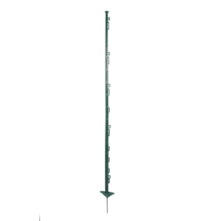 10 Stück Kunststoffpfahl grün 150 cm, glasfaserverstärkt, Doppeltritt