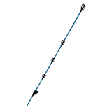 10 Stück Fiberglaspfahl 117cm, rund 9,5mm, mit...