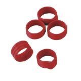 Spiralringe 16 mm, rot Kunststoff, 100 Stück