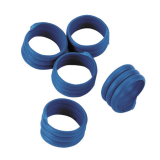 Spiralringe 16 mm, blau Kunststoff, 100 Stück