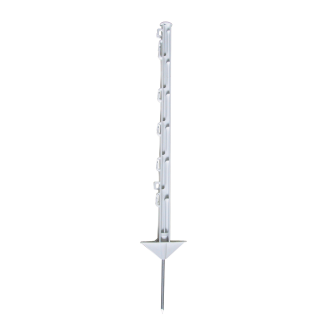 10 Stück Kunststoffpfahl weiß 75cm, glasfaserverstärkt
