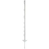 10 Stück Kunststoffpfahl weiß 105 cm,...